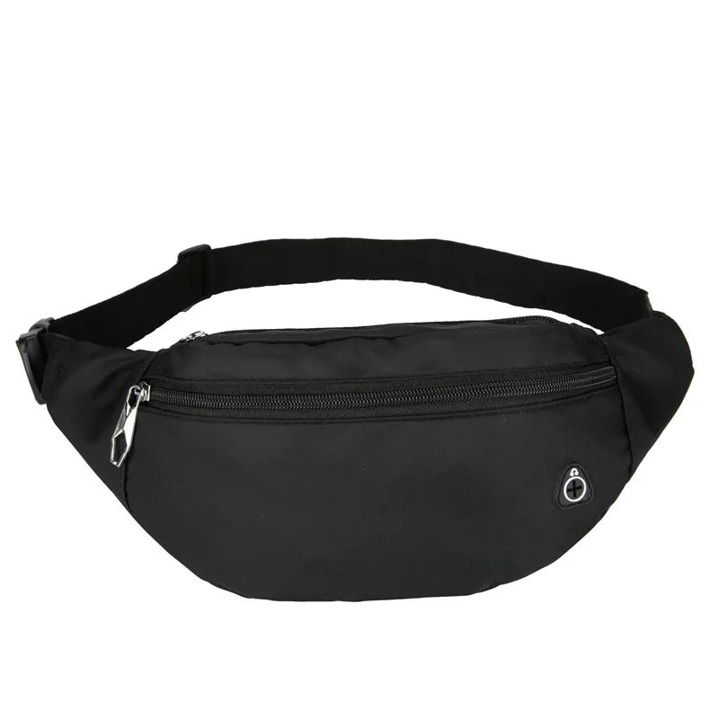 New Simple Waist Bag Leisure Sports Men Chest Daily Running Adjustable Belt Custom Printed Logo Nylon Fanny Pack for Women