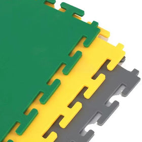 Garage Anti-slip PVC Vinyl Flooring Tiles-Plain Surface Interlocking Design Waterproof for Workshop & Garage