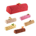 YS Swiss Roll Textured Mat Christmas Mousse Cake Silicone Mold DIY Swiss Roll Dessert Soap Candle Baking Accessories Decoration