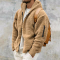 Hoody Warm Think Fleece Men's Jackets Soild Zip up Loose Sport Casual Outdoor Jacket Fall Winter Clothing Homme for Men 2023