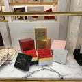 High-End Two-Piece Set of Square Immortal Flower Metal Paper Box Bronzing Gift Box Embossing Printing High Visibility Packaging