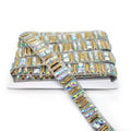 Custom Crystal AB Rectangle Hot Fix Rhinestone Appliques Trim Rhinestone Iron on Trim for Carnival Costume Craft