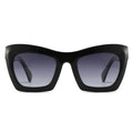 882221S Cat Eye Thick Frame Polarized Sunglasses Custom Design Wholesale Supplier Lightweight Acetate Temple Sunglasses