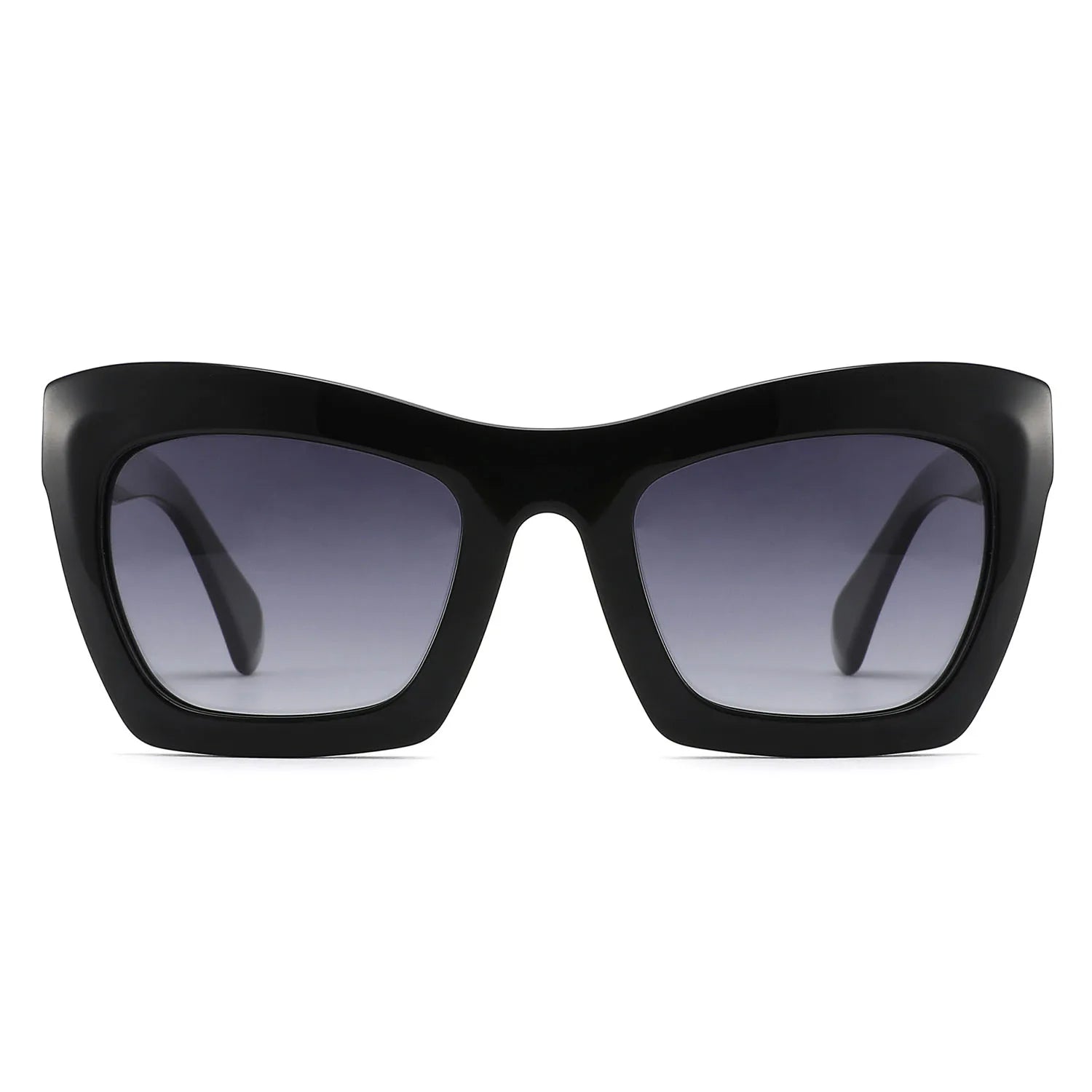 882221S Cat Eye Thick Frame Polarized Sunglasses Custom Design Wholesale Supplier Lightweight Acetate Temple Sunglasses
