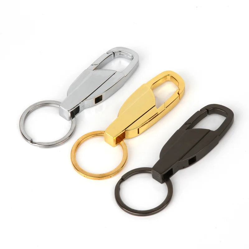 Fashion Simple Keychain Advertising Factory Activity Small Gift Black Car Keychain for Men