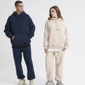 Custom Pullover Hoodies Men's 100% Cotton Heavy Weight Hoodie Black Puff Printing Oversized Streetwear Hoodies