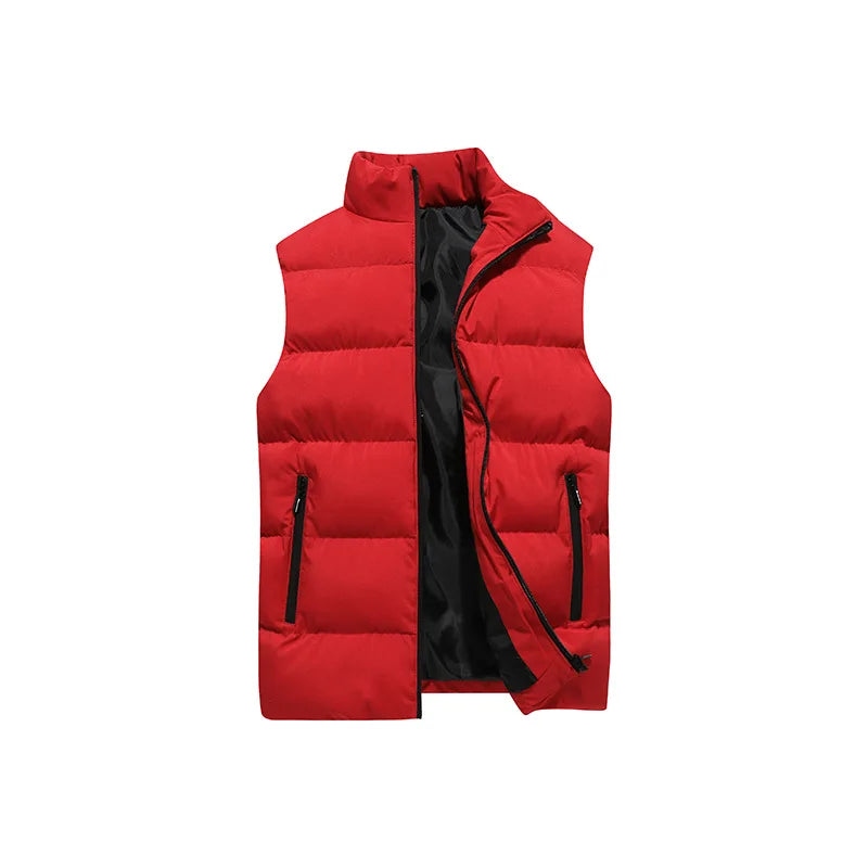 Wholesale Men's Anti-Rain Waterproof Features Outdoor Casual Stand Collar Padded Security Jacket Work Vest