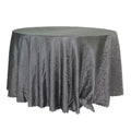 Factory Direct Supply Nordic Upscale Hotel Restaurant Wedding Decoration Solid Color Simple Round Jacquard Tablecloth Polyester