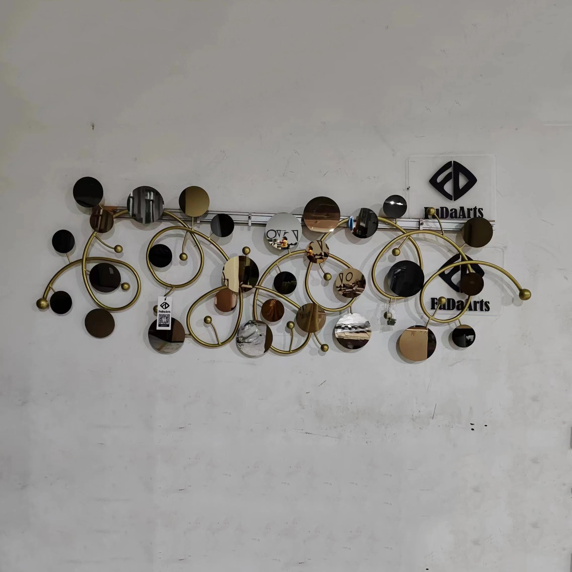 145x49 Factory Sale Price Dropshipping Products 2024 Wall Decoration Living Room Background Metal Handicraft Wall Hanging