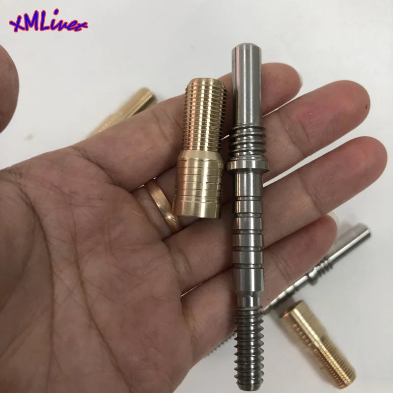 Xmlivet Stainless Steel/brass Billiards Pool Cue Joint Thread for VP2 Female Insert+male Pin Cue Joint Set Billiard Accessories