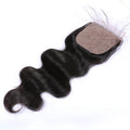 Undetectable Invisible Knot Top Closure for Women Natural Hairline 4*4 Silk Base Closure Human Hair in Its Natural Color
