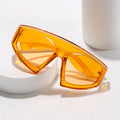 2023 Summer Trendy One Piece Big Frame Beach Sunglasses Colorful Gradient Women Shades