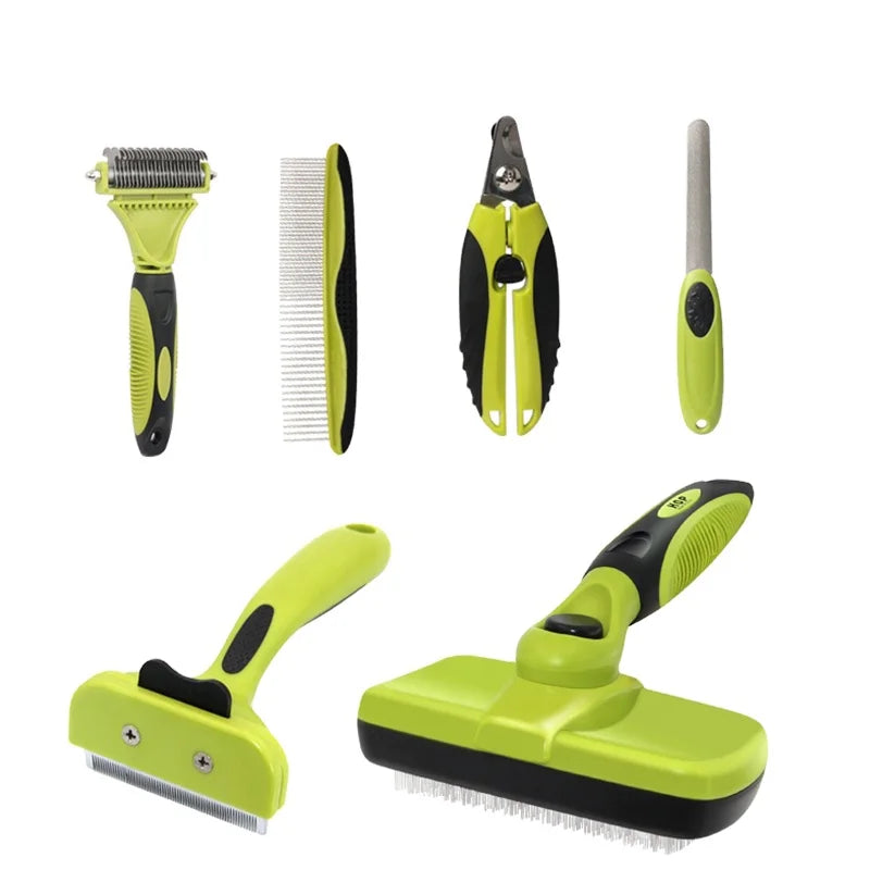 Dog Pet Grooming Kit Tool Bag Brush Set Cleaning Pet Products