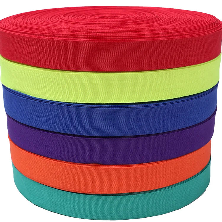 Color Polyester Webbing Tape Custom Polyester Imitated Nylon Webbing Strap