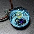 Couple Jewelry Fantasy Universe Starry Glass Pendant Creative Crystal Sky Ball Necklace As Birthday Gift