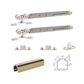 Premium Quality Modern Steel Hanging Soft Closing Sliding Roller Interior Hardware Nickel Surface Treatment Lifetime Warranty