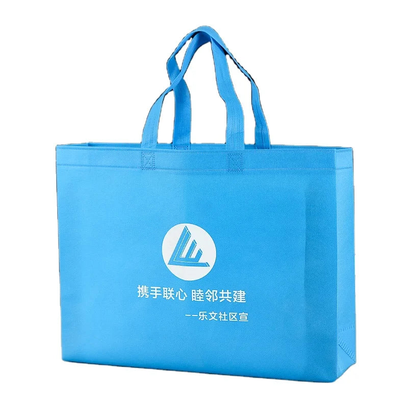 Custom Printed Eco-Friendly Reusable PP Laminated Non-Woven Shopping Tote Bag Recyclable and Sustainable