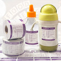 Removable Allergen Alert Stickers Frozen-Safe Food Rotation Labels with Strong Adhesive
