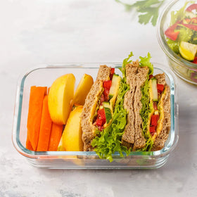 630ML Glass Food Storage Containers for Food Storage 100% Leak Proof Glass Meal Prep Containers With Airtight Glass Lunch Boxes