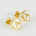 Hot Selling Custom Stainless Steel 26 Letters Stud Earrings Gold Plated Trendy Jewelry for Women Parties Wholesale