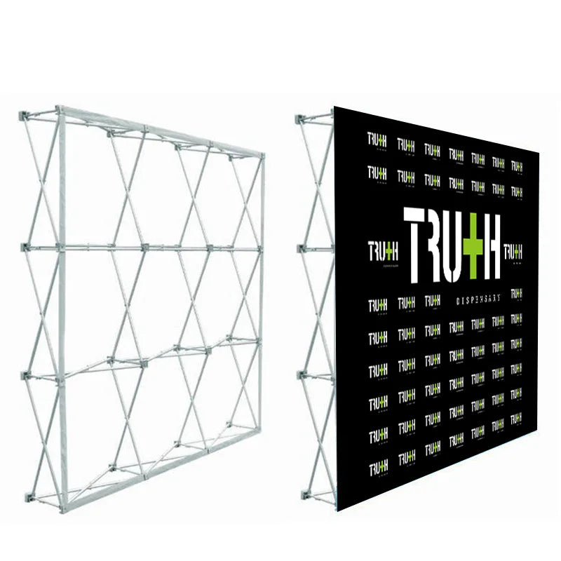China Factory's Iron Pop up Banner Stand Foldable and Waterproof Made From Aluminum Alloy for Display Advertising Promotion