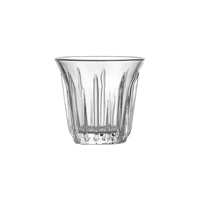 200mL Italian Style Glass Espresso Cups clear Non-slip Coffee Glass Cup for Barista Accessories