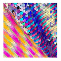 Rainbow Ombre Sequin Backdrop Wedding Swimwear Party Tablecloth Dress Fabric Iridescent Net Fabric 100% Polyester Boys