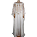 Best Two Piece Set African Women Dresses Chiffon White Dress for Women Rhinestone African Print Skirts and Dresses