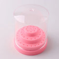 Wholesale 48 Holes Clear Cover Plastic Nail Drill Bit Storage Box