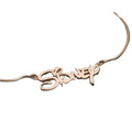 Disneip Name Necklace Name Necklace for Girls Teenager Necklace Stainless Steel Color Retaining Jewelry