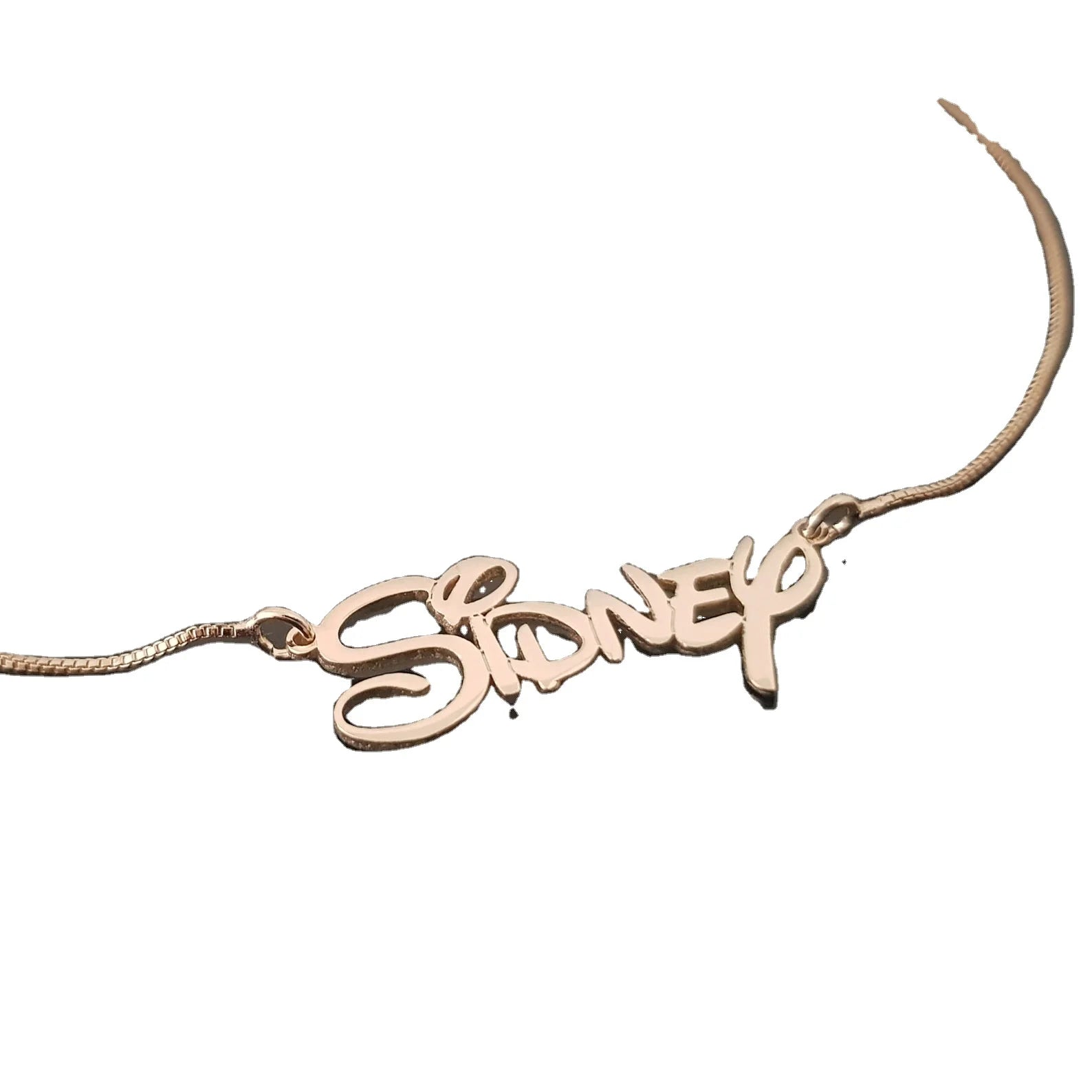 Disneip Name Necklace Name Necklace for Girls Teenager Necklace Stainless Steel Color Retaining Jewelry