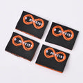 Eco-friendly Kids Clothes Label Loop Polyester Sleeve Shirt Sock Seam Stitched Hem Woven Woven Label Tags Center for Logo