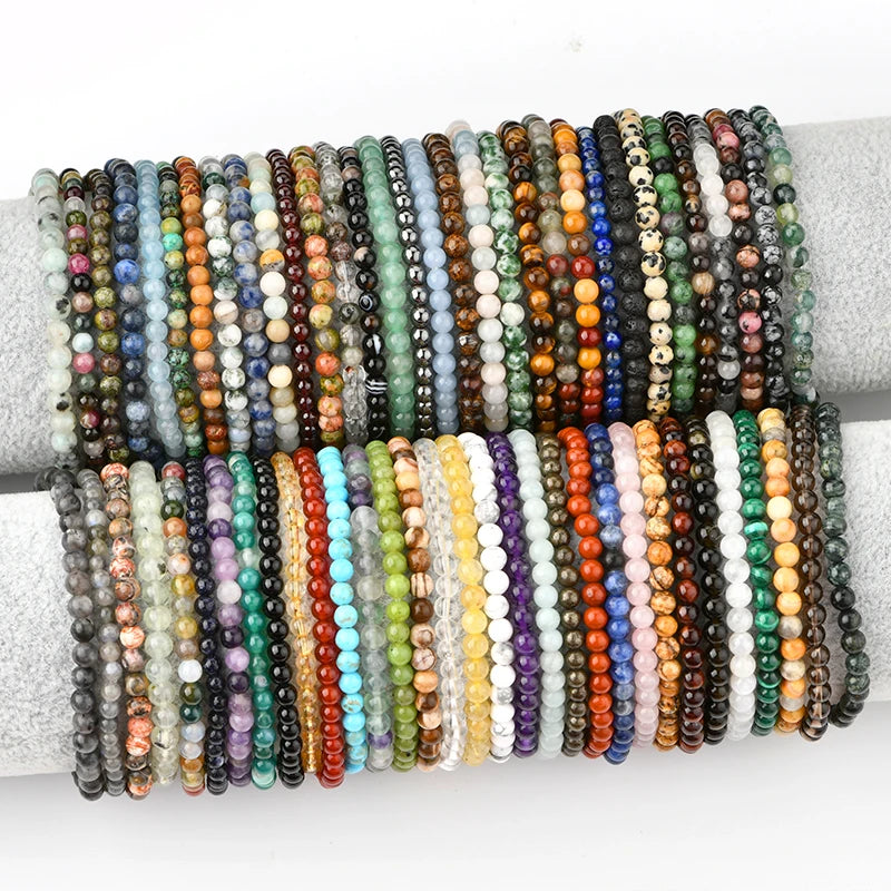 High Quality Fast Shipping Bracelet Bulk 4mm Crystal Stone Bracelets for Gift Giving