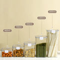 Plastics Food Storage Containers Set Kitchen Storage Containers for Flour Sugar and Cereal Plastic Dry Airtight Food Canisters
