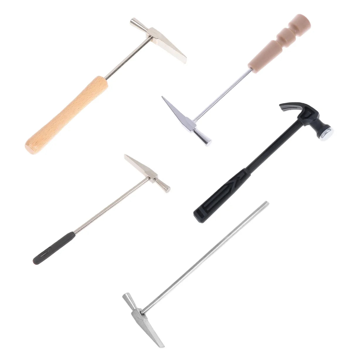 1pc Claw Hammer for Woodworking and Nail Punching Small Iron Hammer for Watch Repair Emergency Safety Escape Hand Tool
