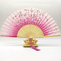 Wholesale Wedding Souvenir Bamboo Handheld Fan Custom Wooden Hand Fan