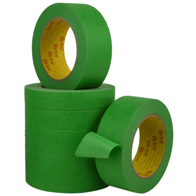 Wholesale No Residue Custom Green Abro Cinta Frog Tape Crepe Paper Masking Tape for Painters