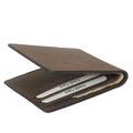 Wholesale Black Coffee Business Short Wallets Credit Card Bank Cardholder Purse Rfid Crazy Horse Leather Purse for Men