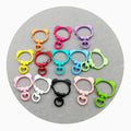 Cute Keychain Spring Buckle Openable Bear Keyring Clasp DIY Bag Clips Hook Dog Chains Buckle Connector Jewelry Supplies