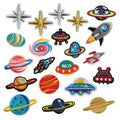 Cosmos Planet Astronaut Hand Embroidery Iron on Planet Patch