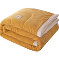 King Size Comforter Set Flannel and Sherpa Blanket Winter Quilts Wholesale