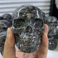 Wholesale Hand Carved Natural Yooperlite Stone Crystal Skulls Craft Carving  for Decoration