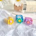 SC Creative Design Acrylic Resin Rings Exquisite Candy Color Flower Rings Jewelry Resin Acrylic Finger Rings for Women