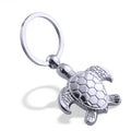 Silver Turtle Designer Keychains Sea Animal  Wholesale Metal Tortoise Shaped Keychain Metal Animal Key Chain