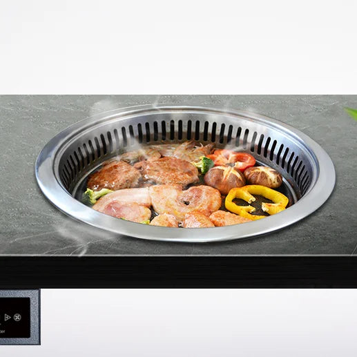 Korean Style Embedded Build-In Table Electric Barbecue Grill Smokeless Electric BBQ Grill