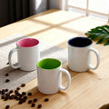 Hot Sale 11oz Minimalist Ceramic Marble Glaze Coffee Mug Eco-Friendly Metal Travel Mug with Silk Screen Printing Logo Tea Gift