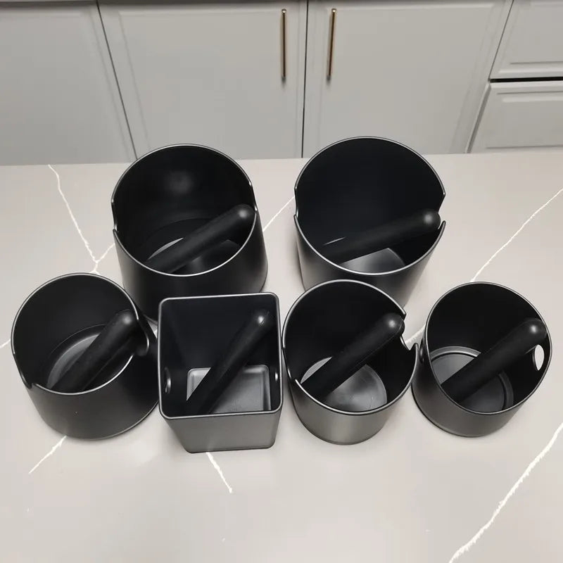 New Arrivals 2025 Espresso Bucket Barista Style With Removable Knock Bar Coffee Knock Box Espresso Dump Bin and Non-Slip Base