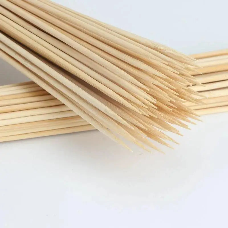 Wholesale Eco-Friendly Bamboo Stick 6mm 40cm Tool Sets for BBQ Camping Picnic Roast Beef and Mutton Kebab Skewer