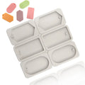 6 Cavity Circles/Squares/Diamonds DIY Pendant Silicone Mold Creative Aromatherapy Soap Mold Cake Chocolate Decoration Molds