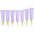 In Stock 30g Purple Cosmetic Tube Empty Sub Bottle Plastic Packaging Acrylic Cover for Eye Cream Packaging